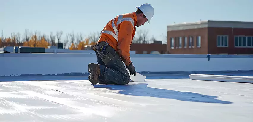 Flat Roof Drain Installation in Lakewood